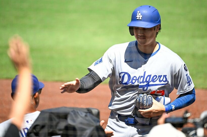 パドレス戦の大谷翔平（ロイター）
