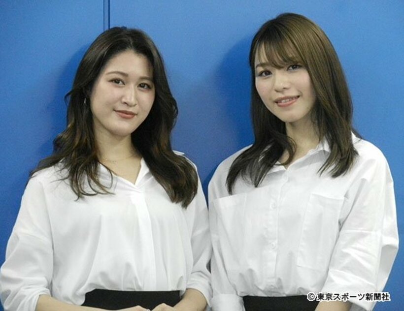  元チャオベラの後藤夕貴（左）と諸塚香奈実
