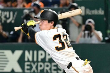 チームの大勝に貢献した巨人・浦田俊輔