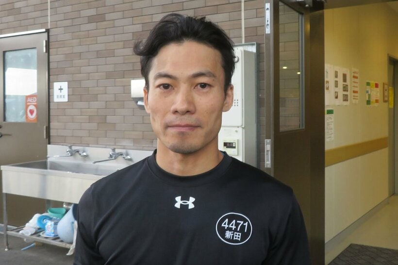６号艇で優勝戦に臨む新田泰章