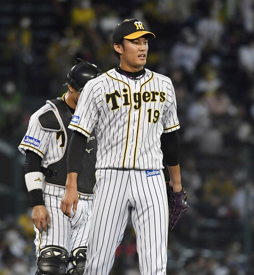  ６回、ピンチを作り降板する藤浪