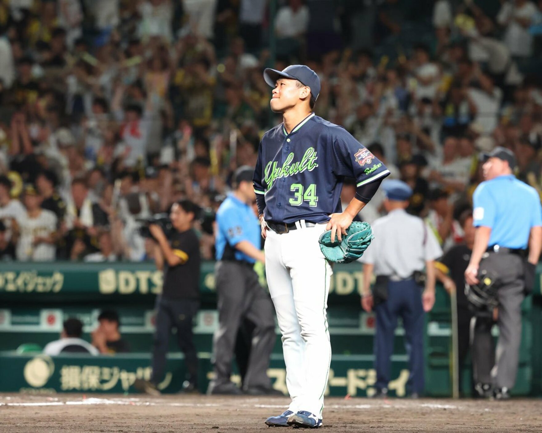 ９回、近本にサヨナラ打を浴びた田口麗斗