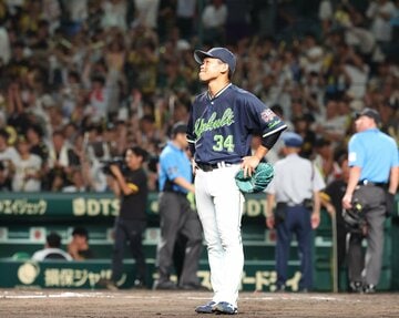 ９回、近本にサヨナラ打を浴びた田口麗斗