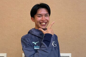 意気込みを語った明学大・高橋歩夢