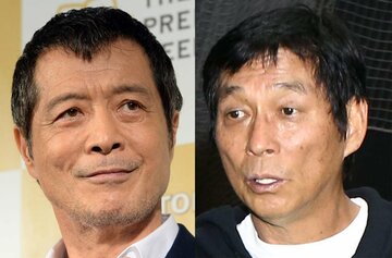 左から矢沢、さんま