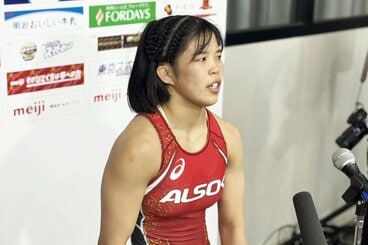 女子53キロ級で優勝した清岡もえ