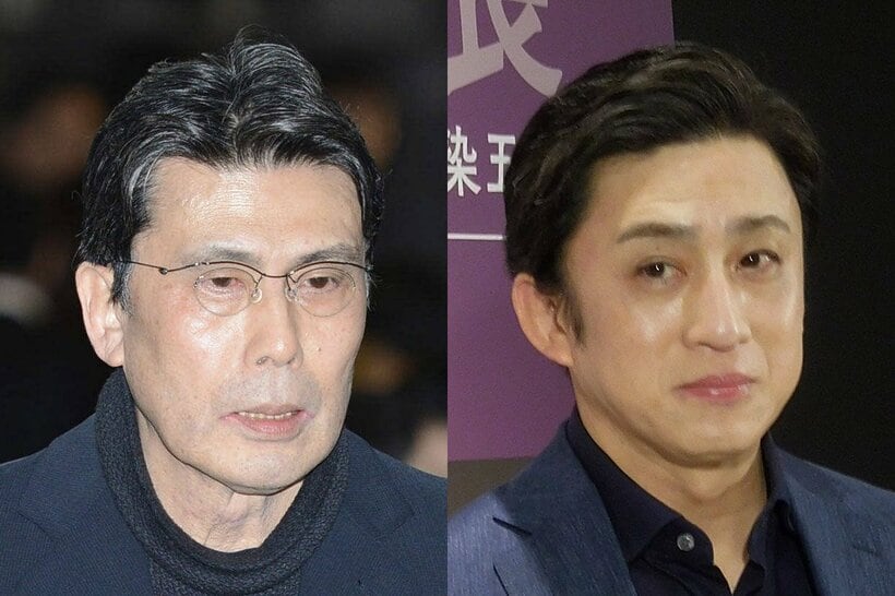 松本幸四郎(右)と松本白鸚