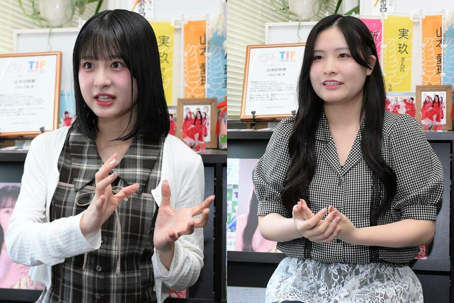 鈴川瑠菜（左）と詩絵里