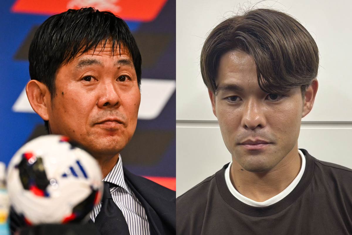 森保監督と佐野海舟