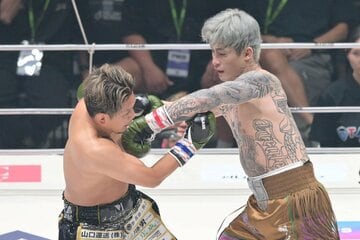 皇治(左)との一戦はドローに終わった平本蓮