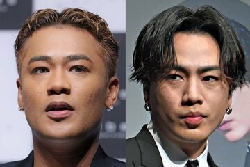 （左から）ＥＬＬＹ、倉科カナと結婚秒読みと言われるØＭＩ