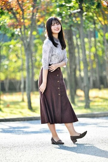  “日本一美しい女子大生”の称号を手にした西脇萌