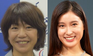  発起人の高橋尚子さん㊧と一走で登場した土屋太鳳
