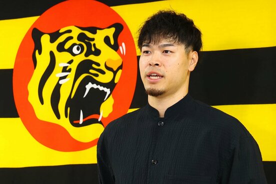 虎党へ感謝の言葉を口にした佐藤輝明