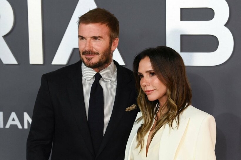 デービッド・ベッカム氏（左）と妻のビクトリアさん（ロイター）