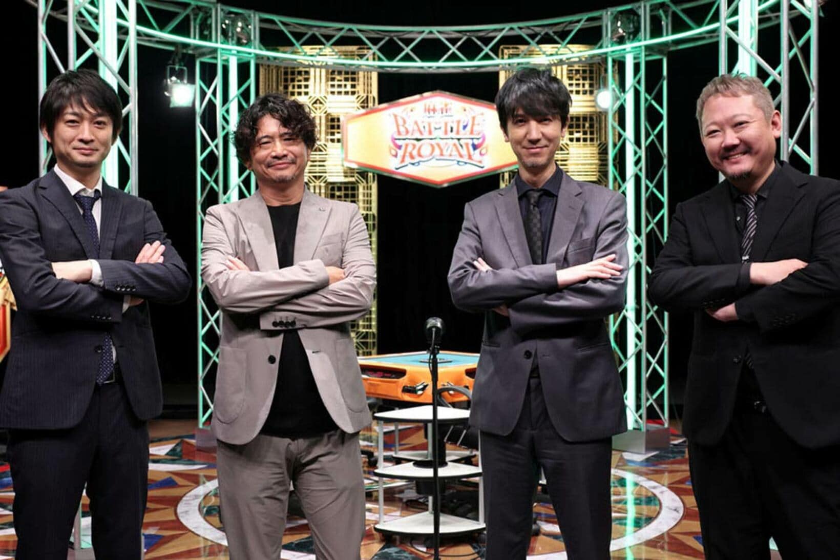 モンド杯チーム（左から滝沢和典、萩原聖人、佐々木寿人、村上淳）