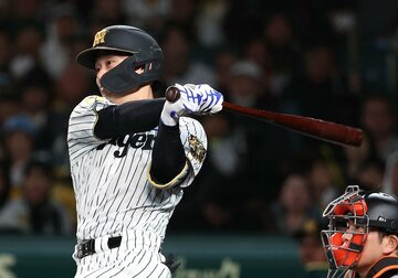 ３回にタイムリーを放った阪神の正捕手・坂本誠志郎