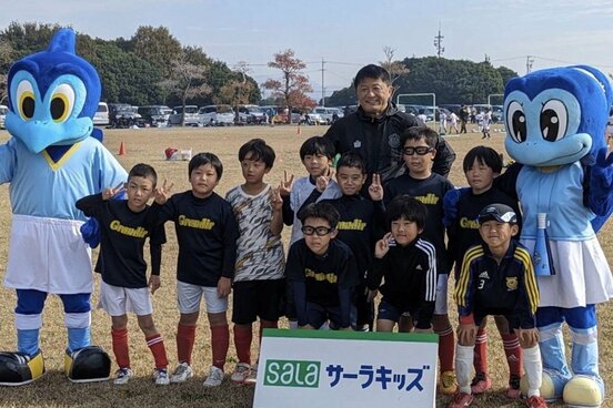 サッカー教室に参加した武田氏