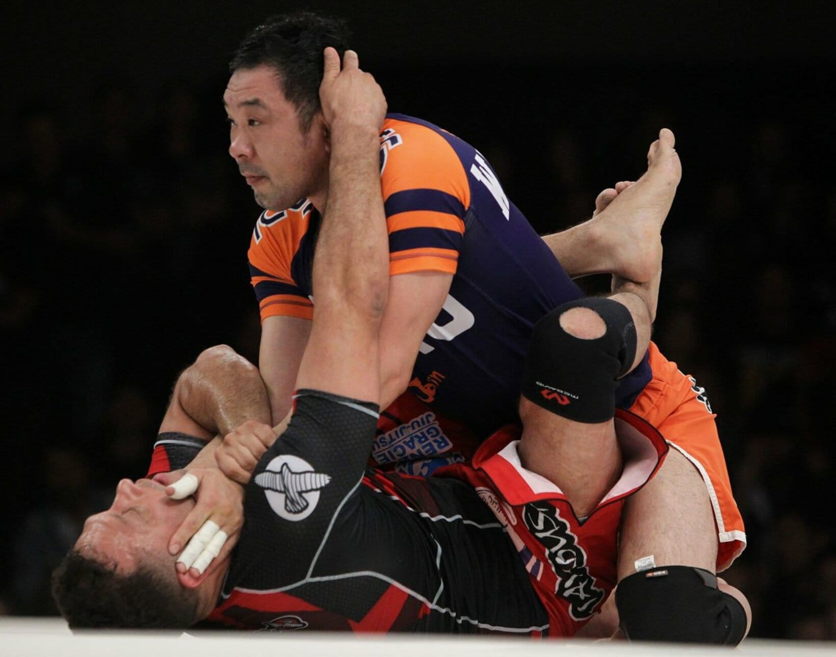 米国でヘンゾ（下）と対戦（14年11月）