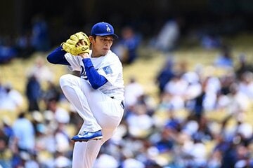 レンジャーズ戦に先発した佐々木朗希（ロイター）