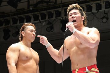 上村優也（右）と海野翔太