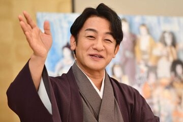 薫風歌舞伎特別公演の会見に出席した片岡愛之助