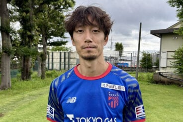 取材に応じたFC東京・室屋成