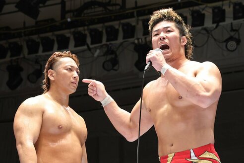 新日本】海野翔太＆上村優也がIWGPタッグ王座挑戦権獲得 「後輩に