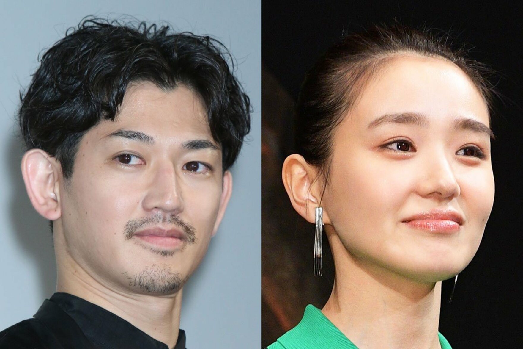 永山瑛太（左）と奈緒