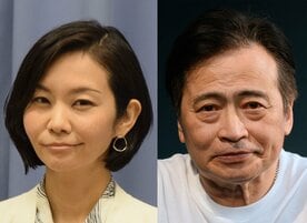 梅村みずほ氏(左)とラサール石井