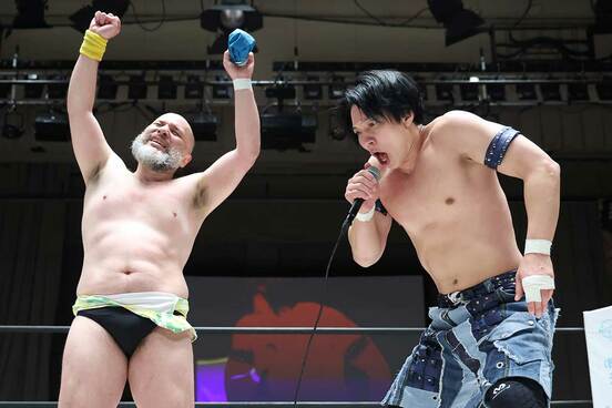 試合後にＹＯＨはアントーニオ本多に〝共演〟を呼びかけた