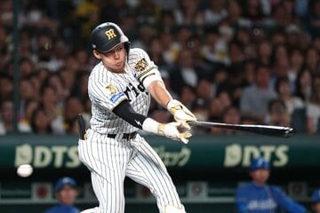 一軍昇格後、初のノーヒットに終わった阪神・立石正広