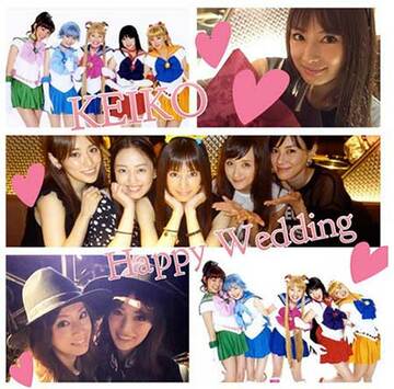 北川景子の結婚を祝福するセーラー戦士（インスタグラムから　＝@rika_izumi_）