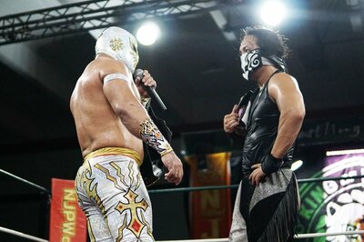 ミスティコ（CMLL）試合用マスク メキシコカラー 新日本プロレス 