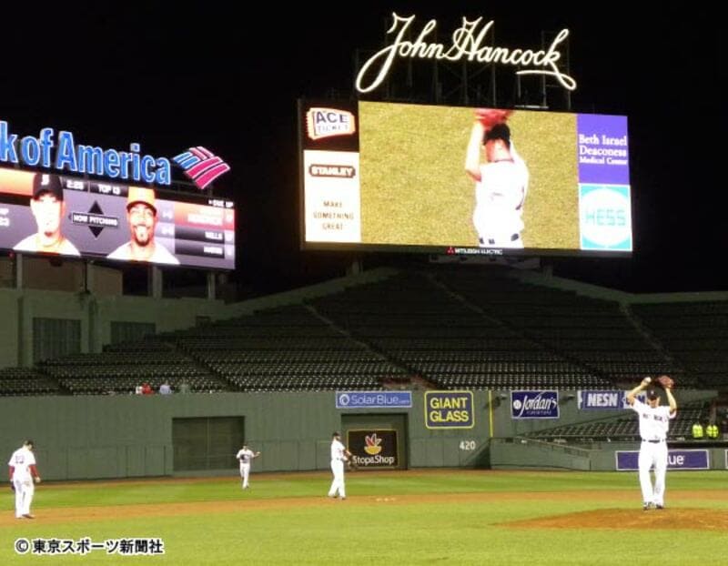  メジャー初救援の松坂は敗戦投手に（１１年５月）