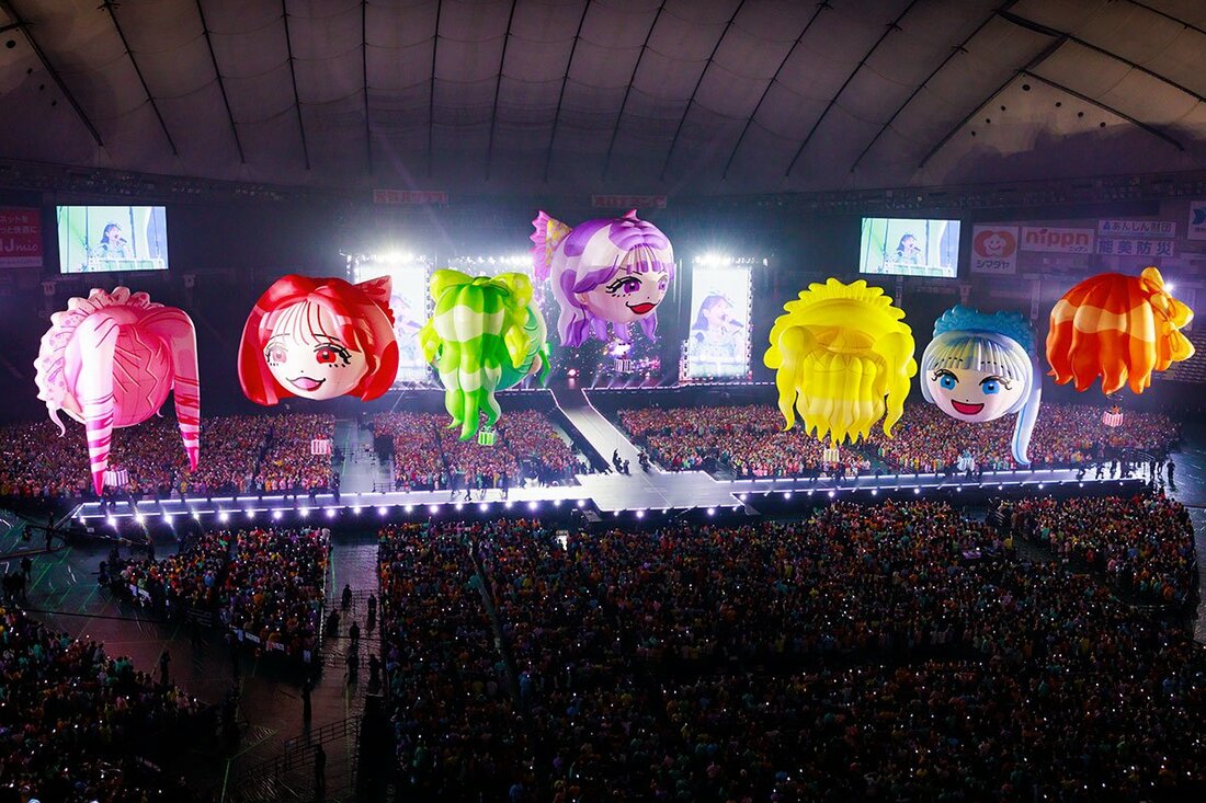 約5万人が詰めかけたFRUITS ZIPPERの東京ドーム公演(撮影・ヨシモリユウナ)
