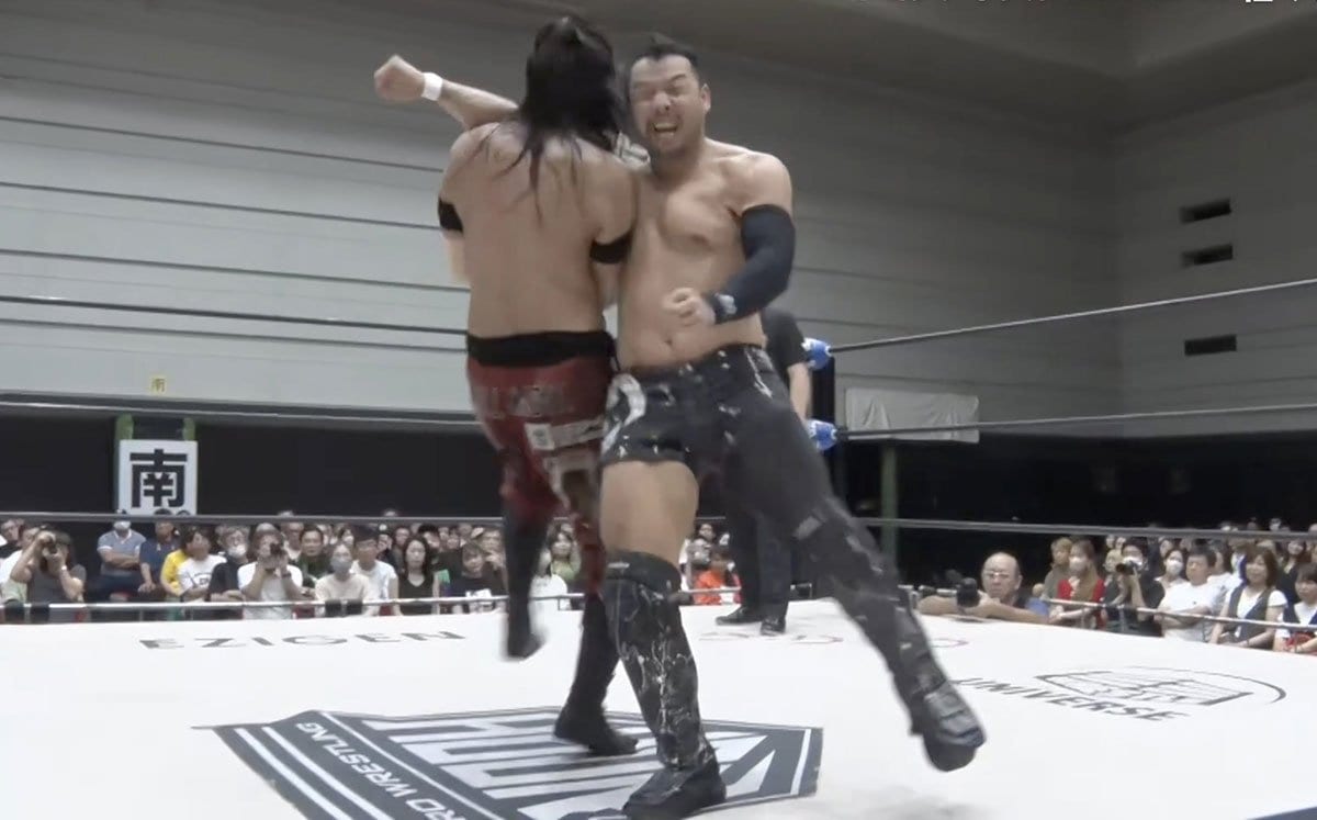 ノア・Nー1】KENTA 佐々木憂流迦の足攻めに悶絶も逆転勝利「次