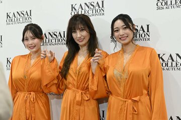 取材会に出席した（左から）白川愛梨、熊田曜子、星野琴