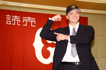 パワーヒッターとしての自信をみなぎらせた巨人の新外国人・ダルベック
