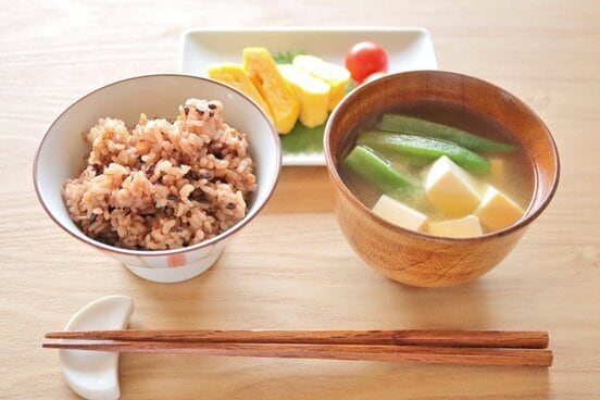 白米と一緒に炊くと栄養バランスのいい食事になる