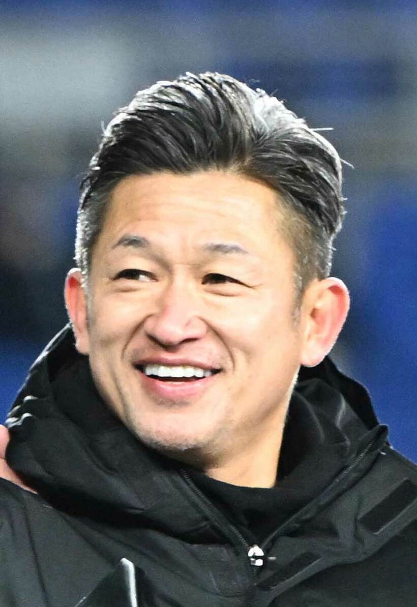  静岡学園ＯＢの三浦知良（東スポＷｅｂ）