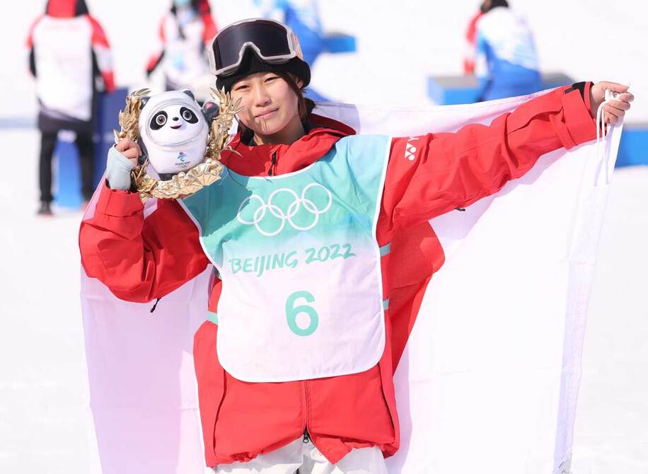  スノーボード女子ビッグエアで銅メダルを獲得した１７歳の村瀬心椛（東スポＷｅｂ）