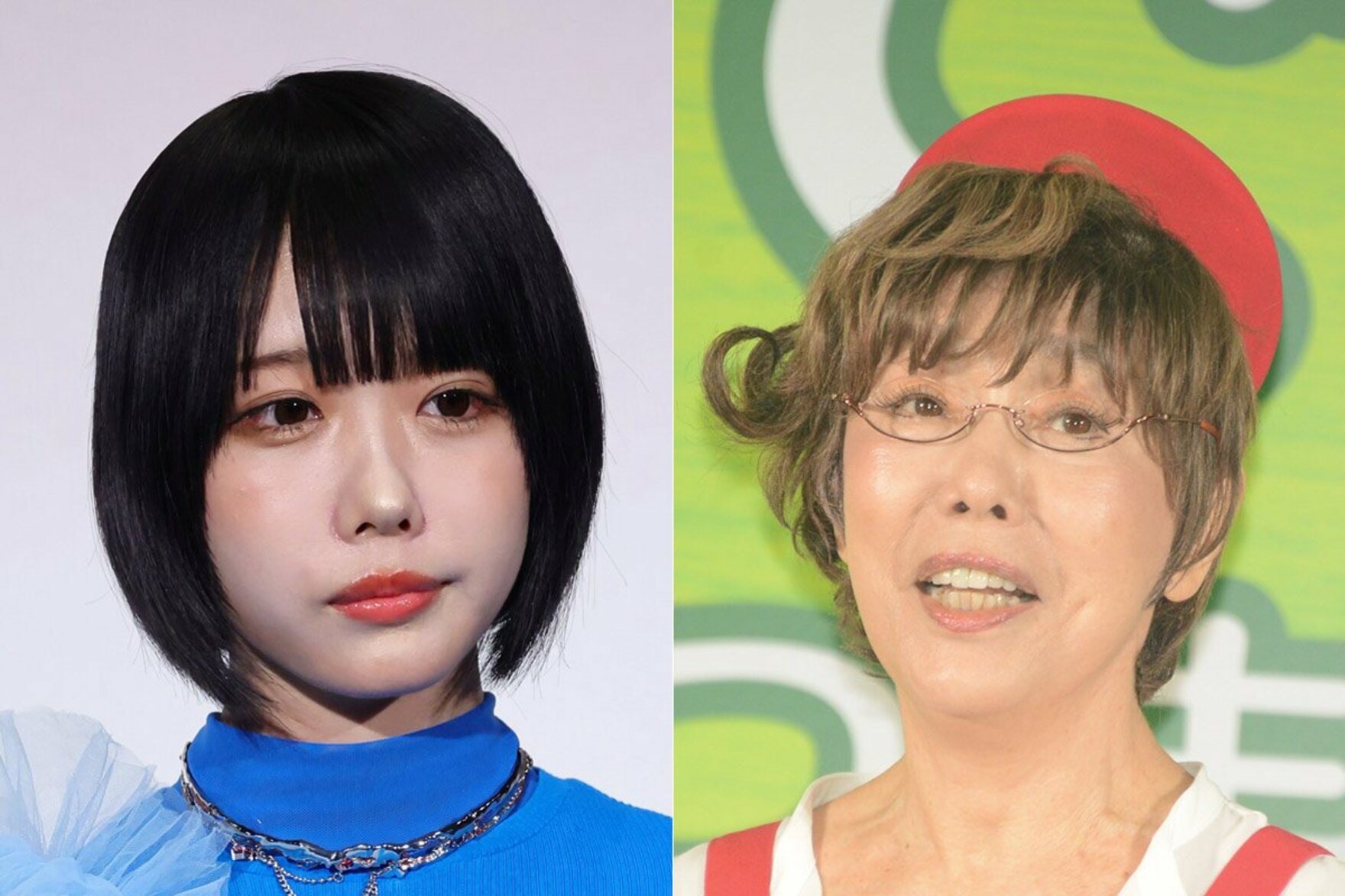 あの（左）と平野レミ