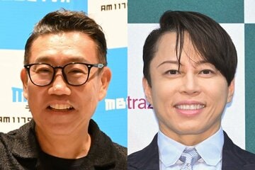 メッセンジャー・あいはら(左)と西川貴教