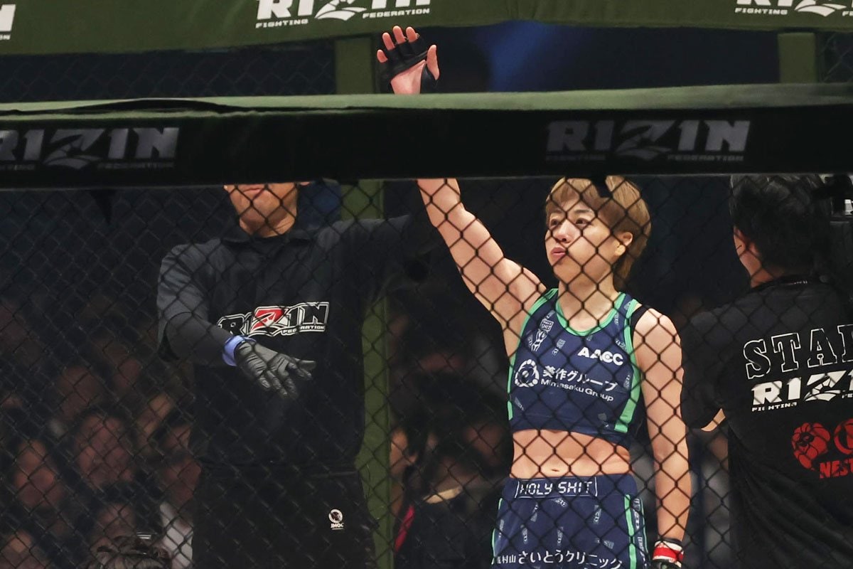 写真：【RIZIN】浜崎朱加 復活のアームロック一本勝ち「大きな