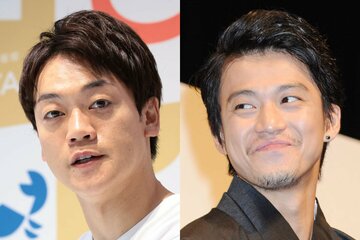 おばたのお兄さん(左)と小栗旬