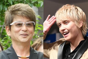  哀川翔(左)と手越祐也