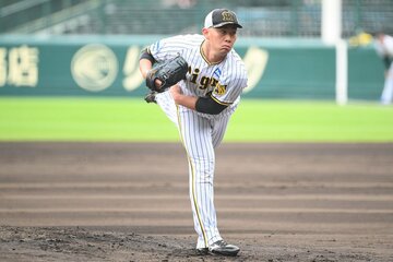 ＣＳに向け、調整中の阪神・桐敷拓馬