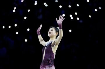 世界選手権で４度目の優勝を果たした坂本花織（ロイター）
