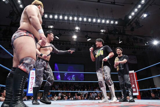 加藤良輝とＩＳＨＩＮはアジアタッグ王者のＭＵＳＡＳＨＩと吉岡世起に挑戦表明